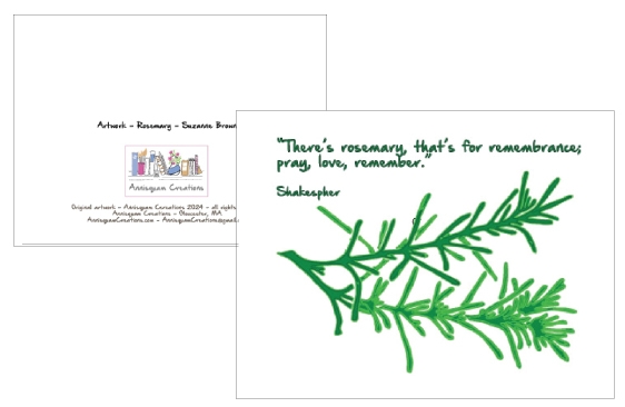 Rosemary, rememberance